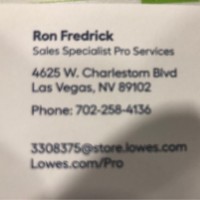Lowe's Companies, Inc. Employee Ron Fredrick's profile photo