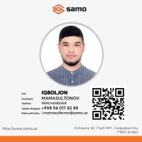 Samotextile Employee Ikboljon Mamasultonov's profile photo