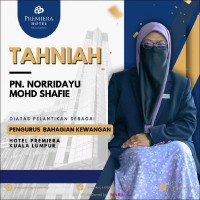 Premiera Hotel Employee Norridayu Shafie's profile photo