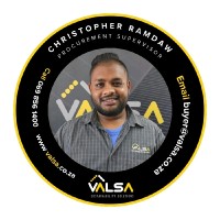VALSA Trading (Pty) Ltd Employee Christopher Ramdaw's profile photo